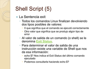 Shell Script (3)Un primer ejemplo: ejemplo1.sh## ejemplo1.sh#ClearEcho “Hola Mundo Ubuntu!!!”
