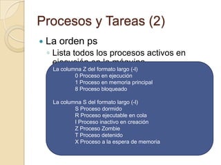 ContenidosIntroducciónLa orden psLa orden killEjecución en segundo plano y diferidaPrioridades de procesosProgramación de tareas con cron
