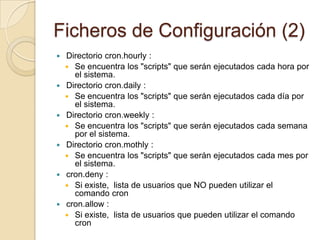 Ficheros de configuración