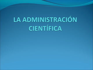 Administración científica