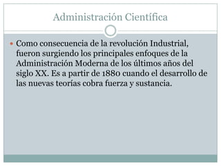 Administración Cientifica