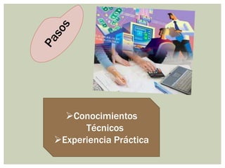 Conocimientos
      Técnicos
Experiencia Práctica
 