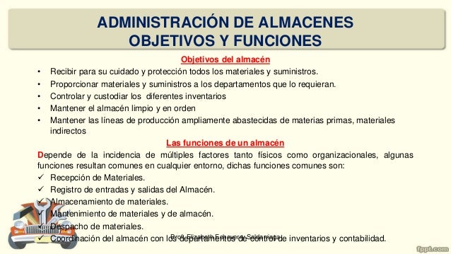 Administración de almacén 1er. parcial