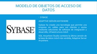 Administración de datos en dispositivos móviles | PPTX