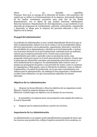 Administracion de empresas