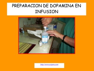 PREPARACION DE DOPAMINA EN
INFUSION
http://www.uciperu.com
 