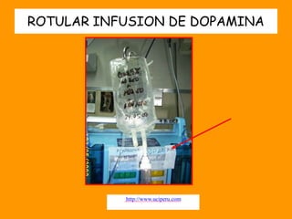 ROTULAR INFUSION DE DOPAMINA
http://www.uciperu.com
 