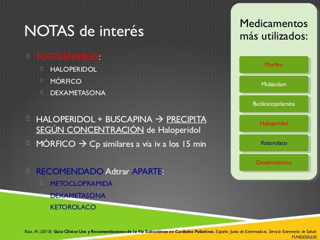 Vía subcutánea en cuidados paliativos Vía subcutánea en cuidados paliativos