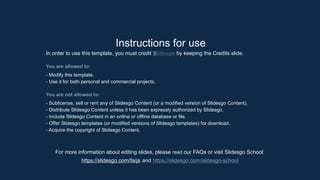 Instructions for use
In order to use this template, you must credit Slidesgo by keeping the Credits slide.
You are allowed to:
- Modify this template.
- Use it for both personal and commercial projects.
You are not allowed to:
- Sublicense, sell or rent any of Slidesgo Content (or a modified version of Slidesgo Content).
- Distribute Slidesgo Content unless it has been expressly authorized by Slidesgo.
- Include Slidesgo Content in an online or offline database or file.
- Offer Slidesgo templates (or modified versions of Slidesgo templates) for download.
- Acquire the copyright of Slidesgo Content.
For more information about editing slides, please read our FAQs or visit Slidesgo School:
https://slidesgo.com/faqs and https://slidesgo.com/slidesgo-school
 