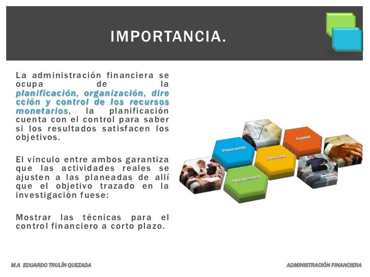 Administración financiera.