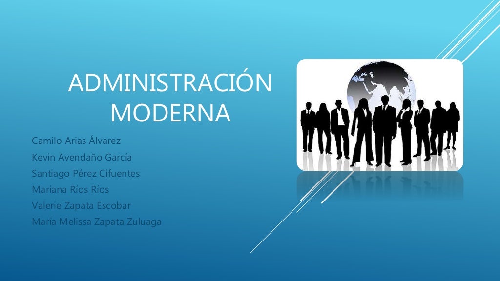 Administración moderna Administración moderna