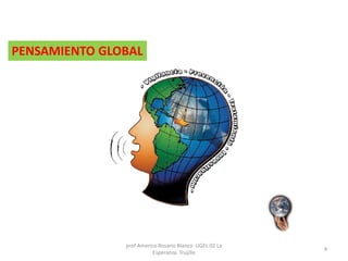 PENSAMIENTO GLOBAL
prof Americo Rosario Blanco UGEL 02 La
Esperanza Trujillo
4
 