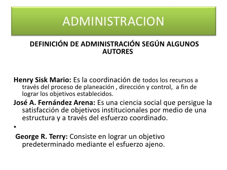 Administracion