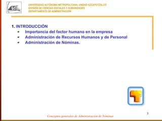 ADMINISTRACION DE NOMINAS