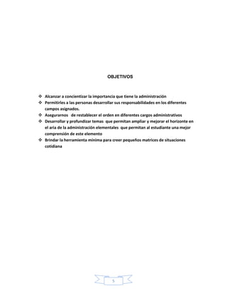 Historia de  Administración