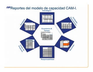 Reportes del modelo de capacidad CAM-I.
Económico 
Tiempo
Estratégico
Responsabilidad
 
