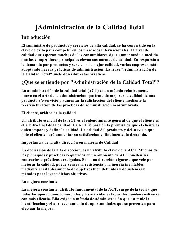 Administracion de la_calidad_total Administracion de la_calidad_total