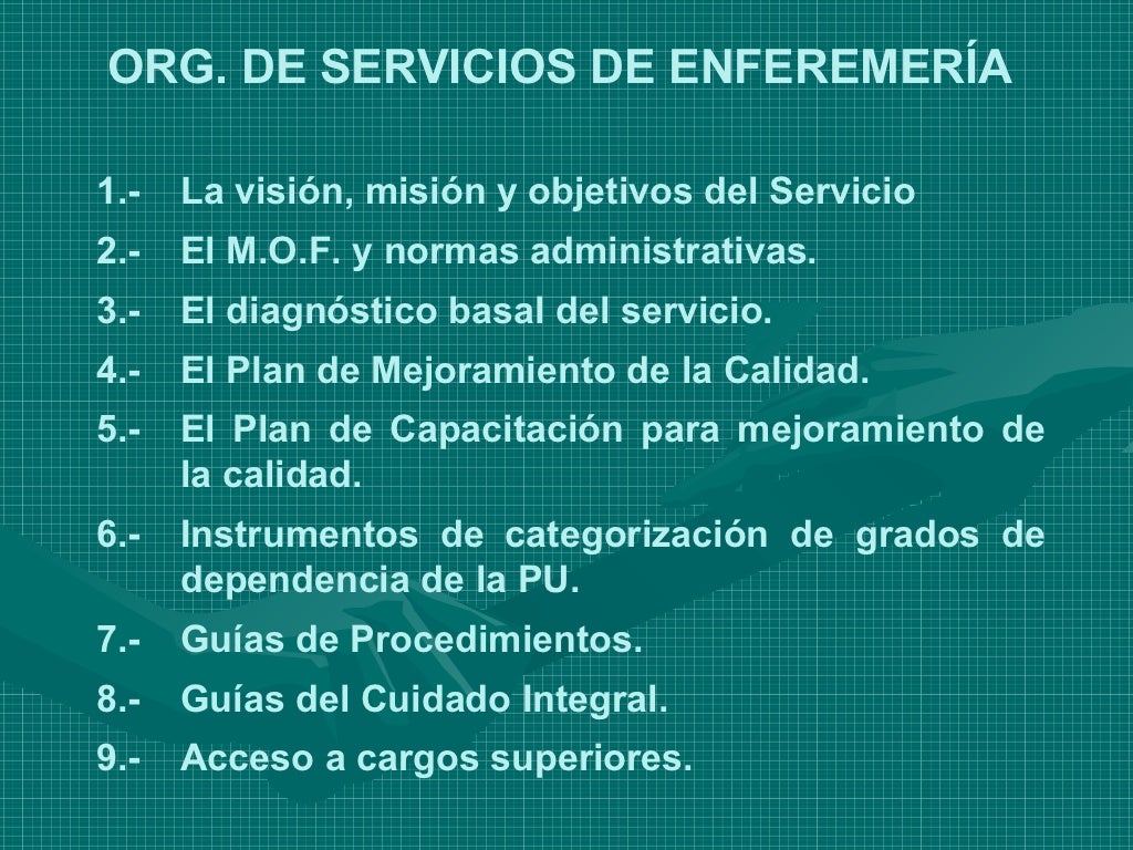 Administracion de los servicios de enfermeria