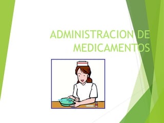 ADMINISTRACION DE
MEDICAMENTOS
 