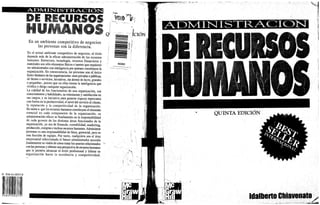 Administracion de recursos humanos 