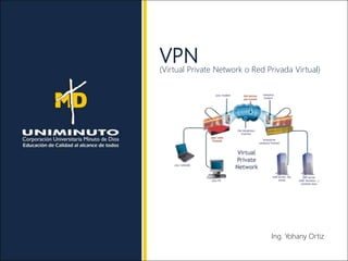 VPN
(Virtual Private Network o Red Privada Virtual)
Ing. Yohany Ortiz
 