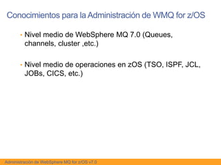 Ispf Websphere Administracion de WebSphere MQ for zOS v7.0 | PDF