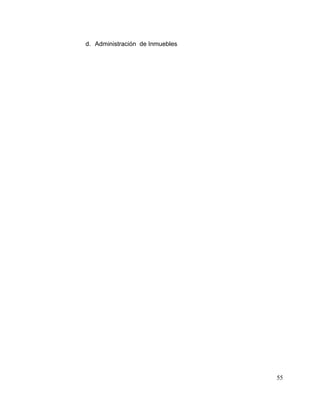 55
d. Administración de Inmuebles
 
