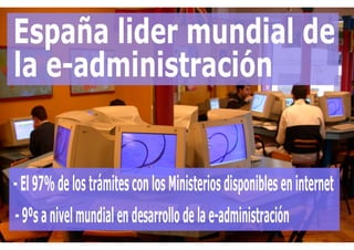España líder en Administración electrónica