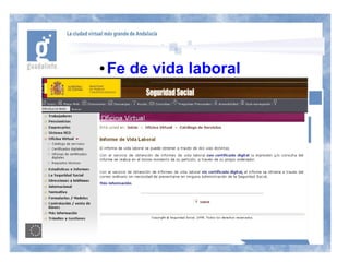 ●   Fe de vida laboral
 