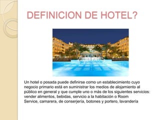 Administracion hotelera I | PPTX