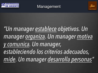 Management
Gestión Empresarial

 