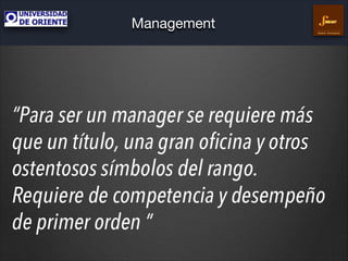 Management
Gestión Empresarial

 