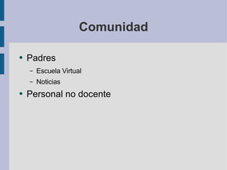 Comunidad Padres Escuela Virtual Noticias Personal no docente 