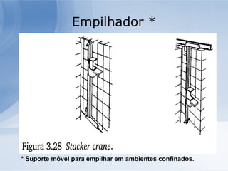 Empilhador * * Suporte móvel para empilhar em ambientes confinados. 