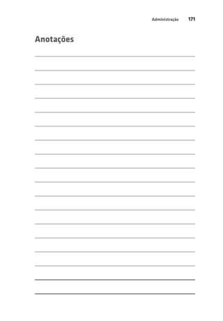 Administração 171 
Anotações 
 