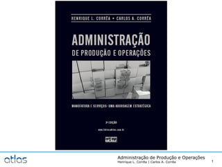 Administração de Produção e Operações
Henrique L. Corrêa | Carlos A. Corrêa 1
 