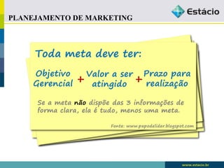 PLANEJAMENTO DE MARKETING 
 