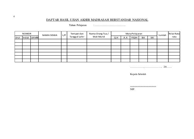 Administrasi Kepala Sekolah