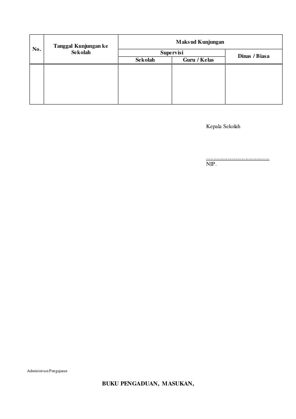 Administrasi kepala sekolah