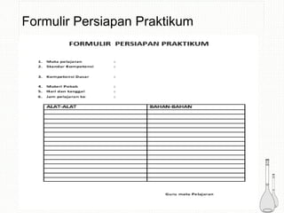 Formulir Persiapan Praktikum
 