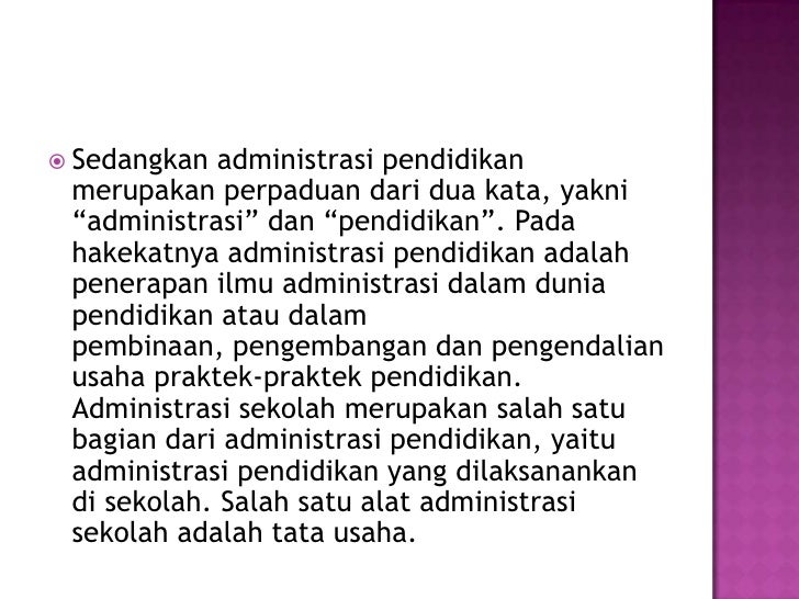Administrasi pendidikan