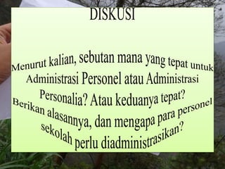 Bidang Garapan Personalia