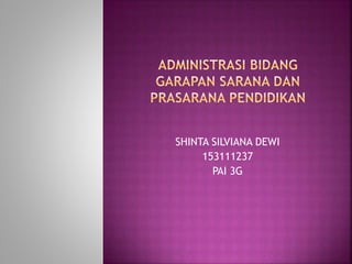 SHINTA SILVIANA DEWI
153111237
PAI 3G
 