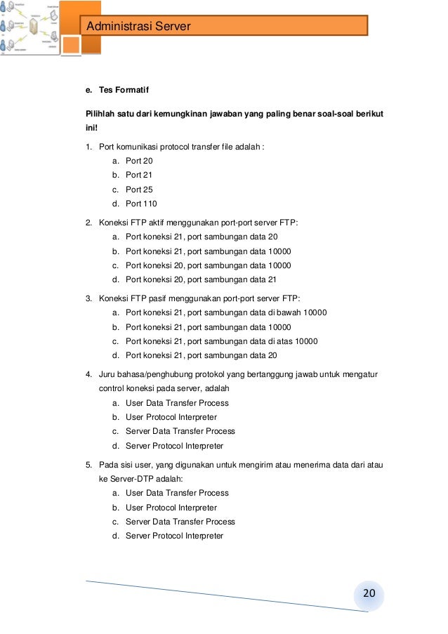 Soal essay administrasi server 03 image