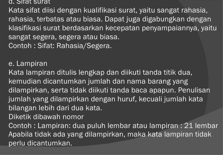 Contoh Surat Bisnis Correspondence - Surat 10