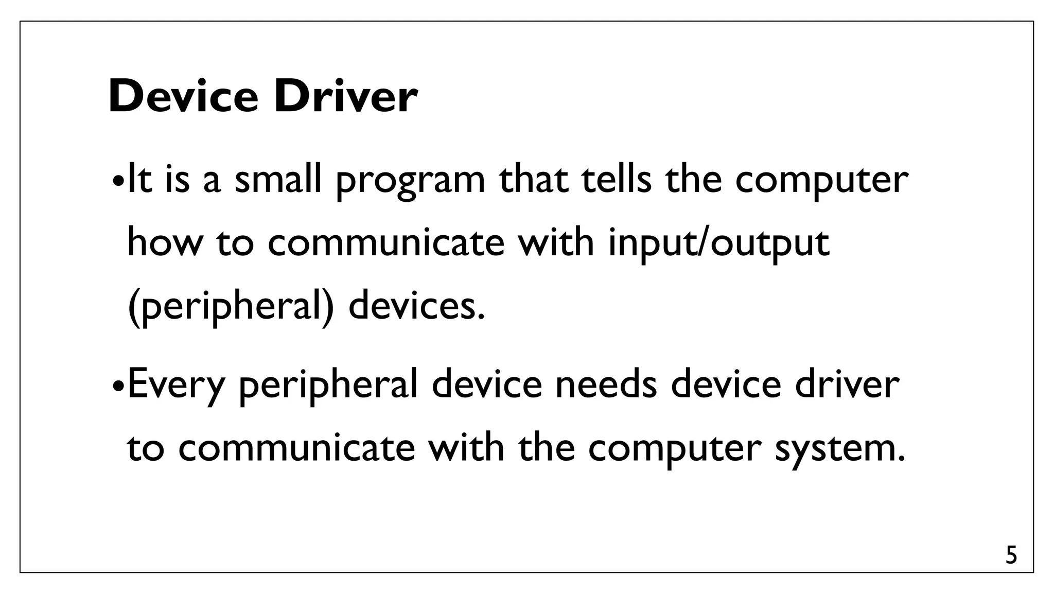 Administrate network and hardware peripherals Lecture #1