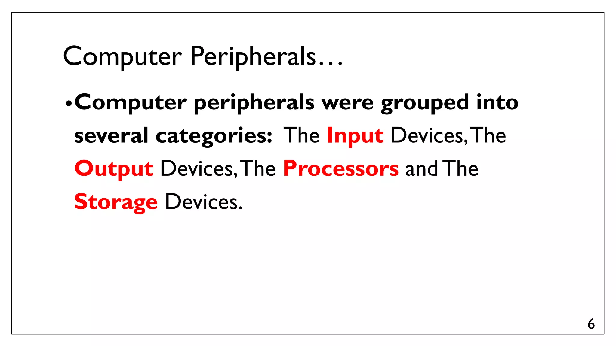 Administrate network and hardware peripherals Lecture #1