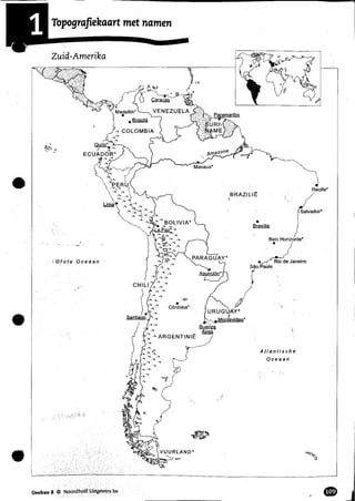 Topo Zuid-Amerika