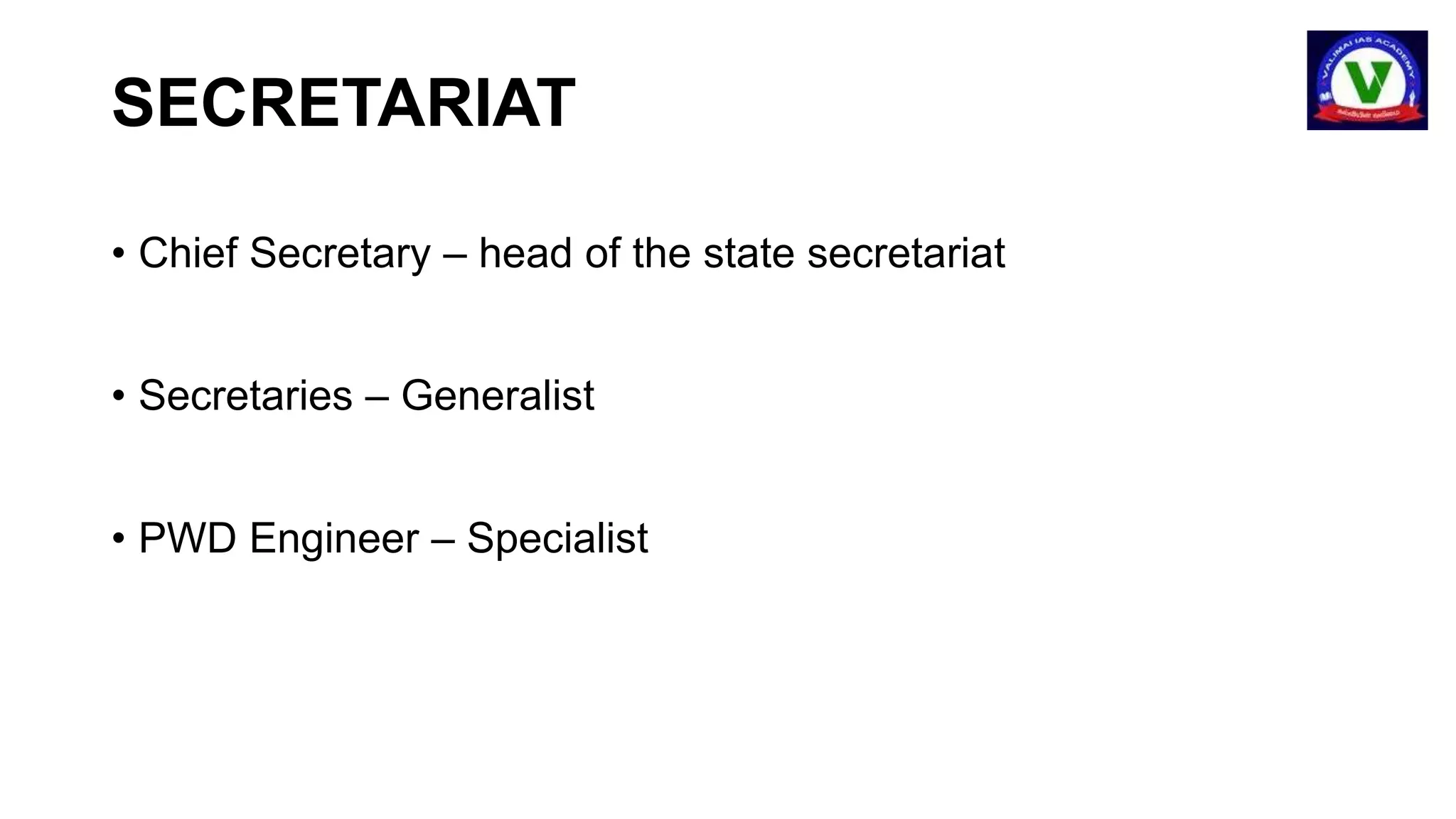 Explain Secretariat Work ADMINISTRATION.pptx