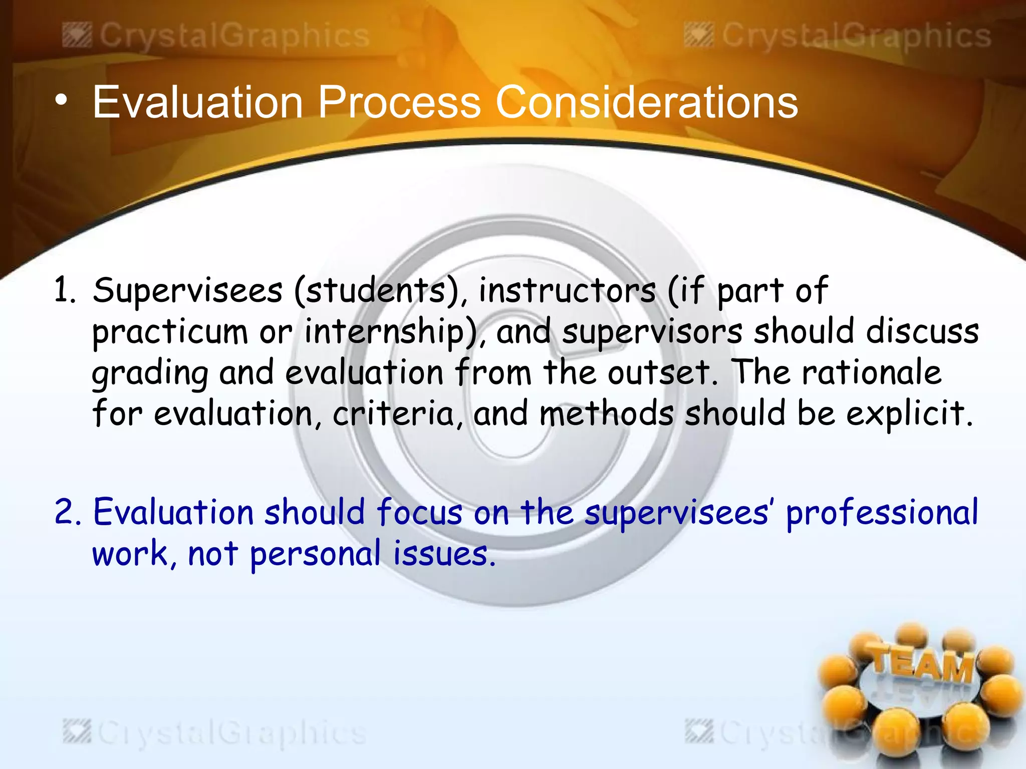 Administration and Supervision in Evaluation | PPT